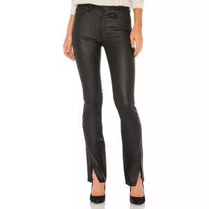 Women's Black Leather Pants